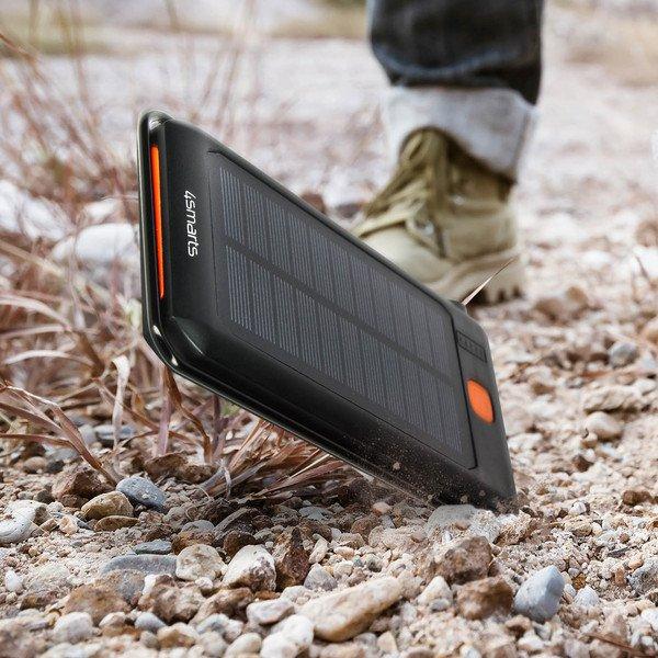 4smarts  Powerbank Solare 18W Quick Charge - Nero 