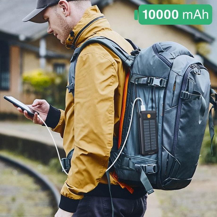 4smarts  Powerbank Solare 18W Quick Charge - Nero 