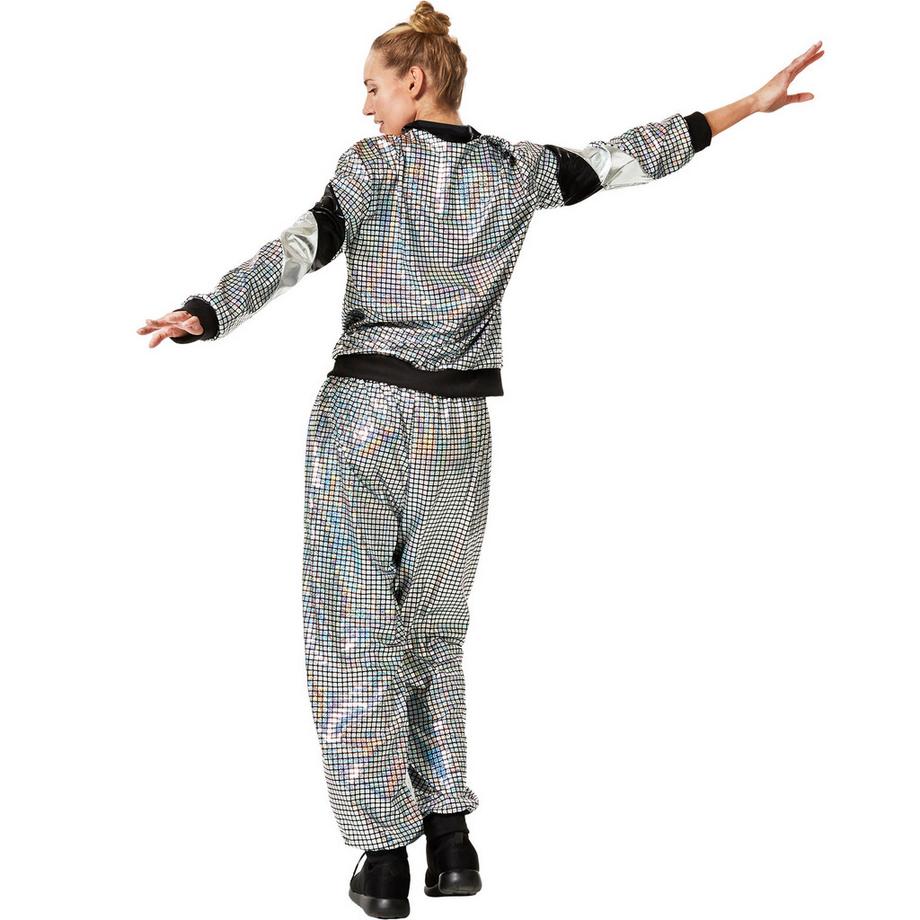 Tectake  Costume da donna Tuta da jogging Disco anni '80/'90 