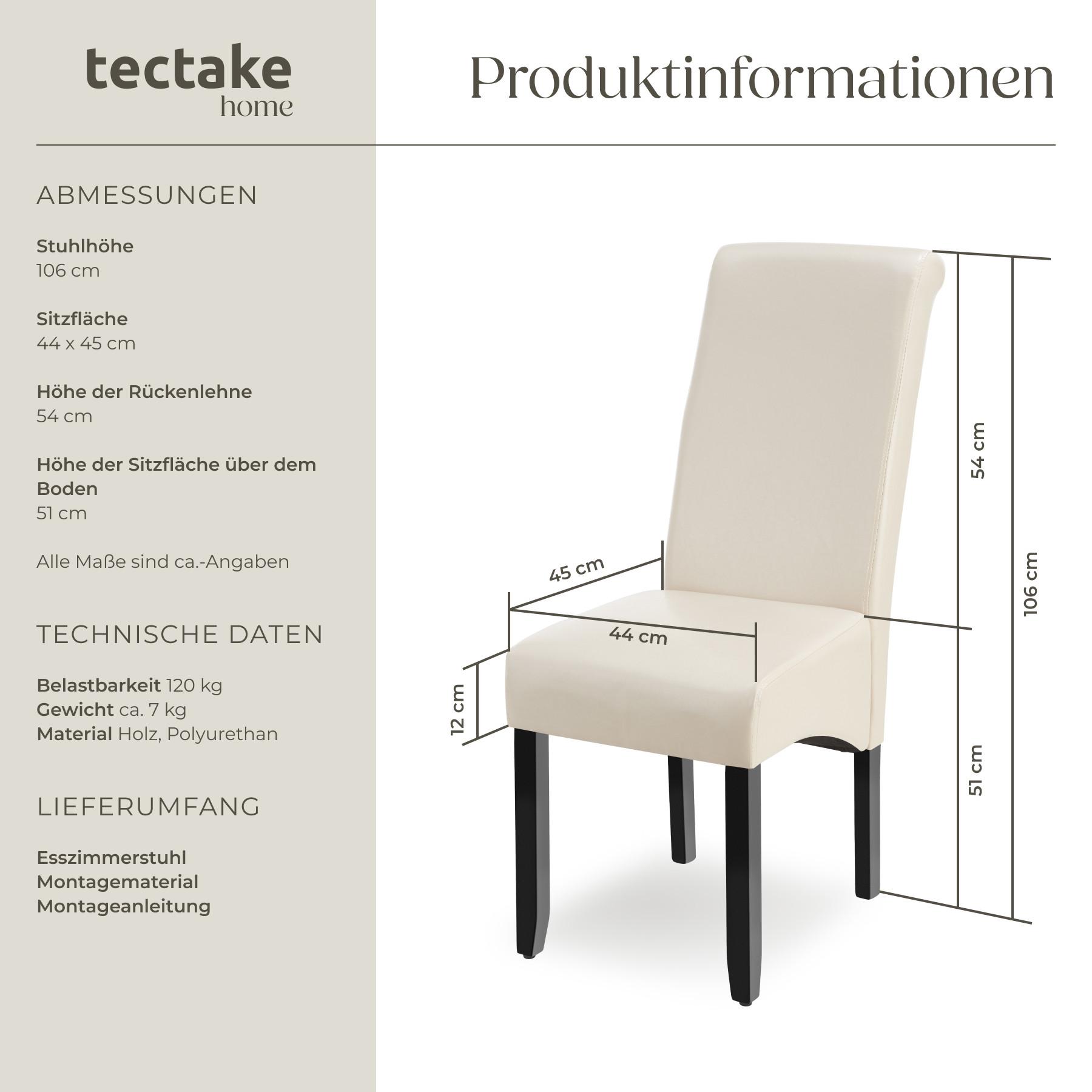 Tectake Chaise aspect cuir  