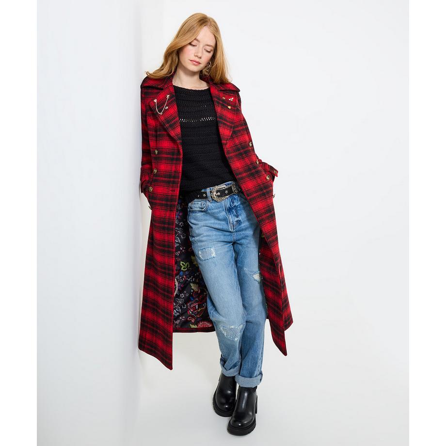 Klassischerer Karomantel