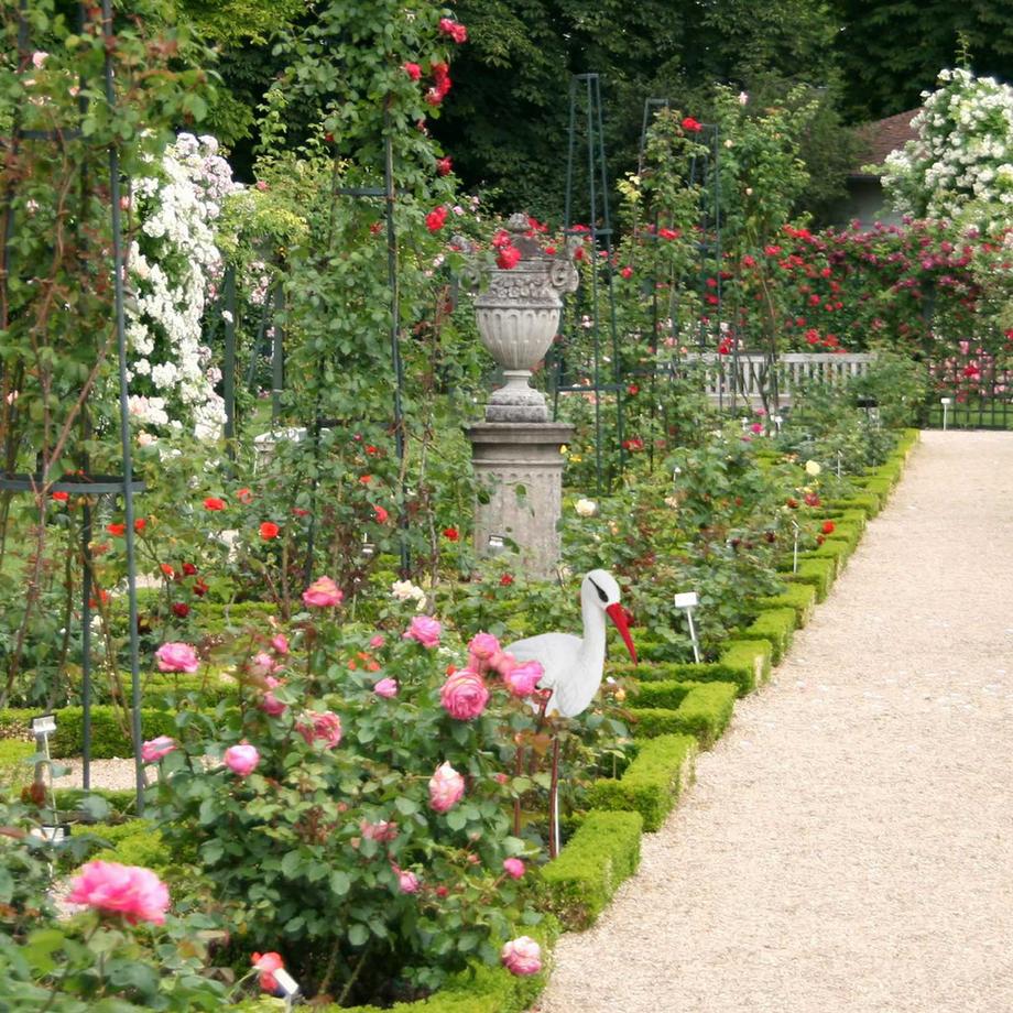 B2X  Gartenfigur Storch 