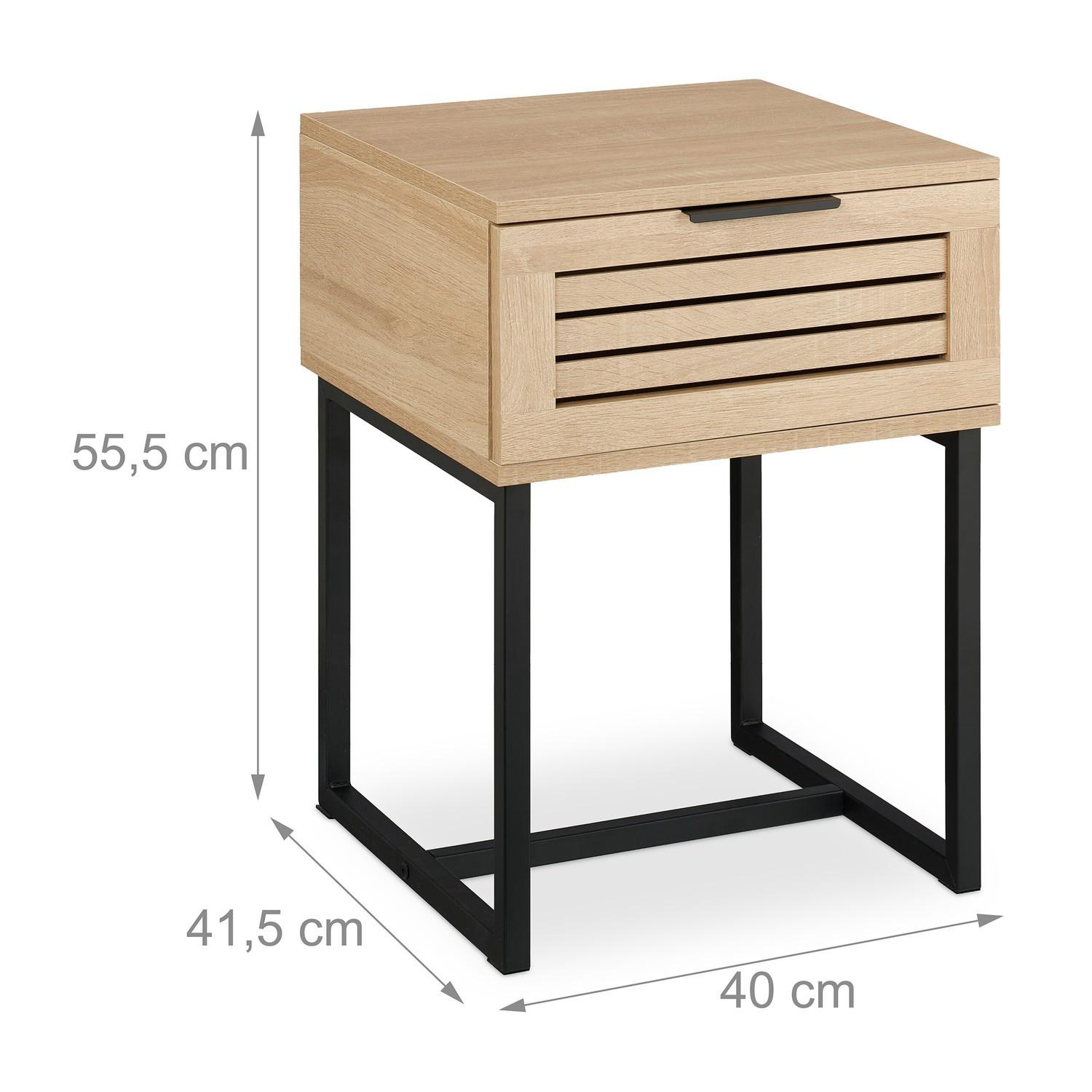 Northix Comodino con contenitore  