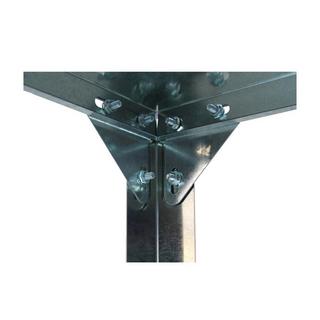 Vente-unique Etagère d'angle en zinc pour abri de jardin ZAE - L.42 x P.42 x H.65 cm  