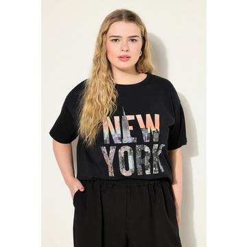 T-shirt con design New York e scollo a girocollo