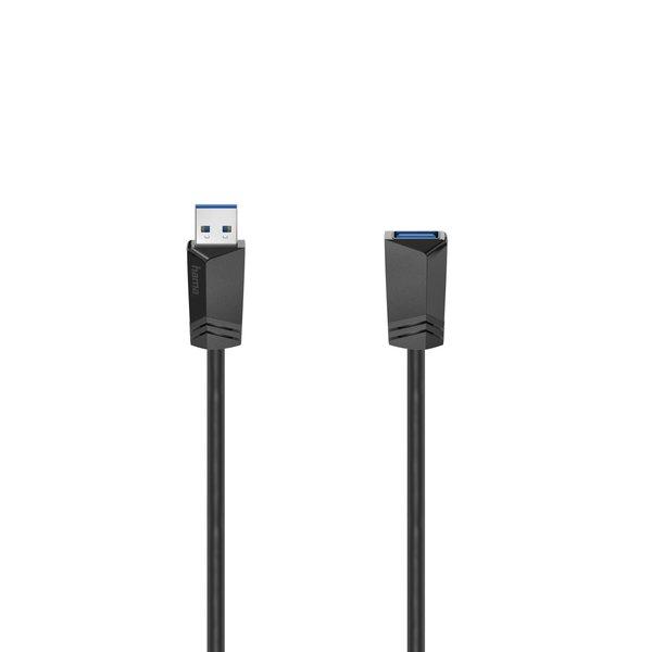 hama  Cavo prolunga USB A M / USB A F , USB 3.0, 1,5 metri, nero 