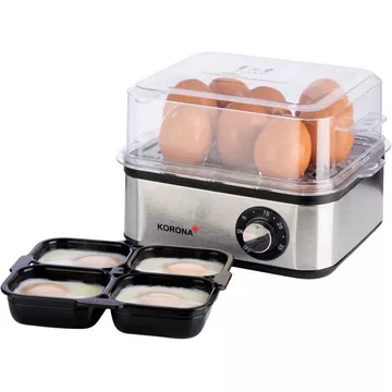 Korona 25303 cuiseur d'oeufs 16 œufs 500 W Acier inoxydable