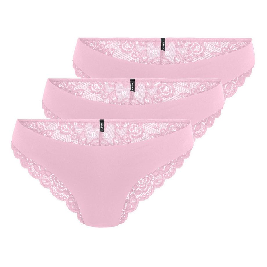 Slip  3er Pack Bequem sitzend-ONLCHLOE LACE BRAZIL