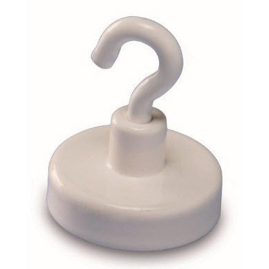 magnetoplan  MAGNETOPLAN Hakenmagnet 25mm 52625 weiss, 4Kg 