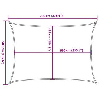 VidaXL Voile d'ombrage  