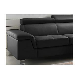 Vente-unique Ecksofa Leder MISHIMA Ecke Rechts  