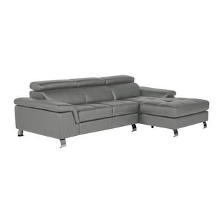 Vente-unique Ecksofa Leder MISHIMA Ecke Rechts  