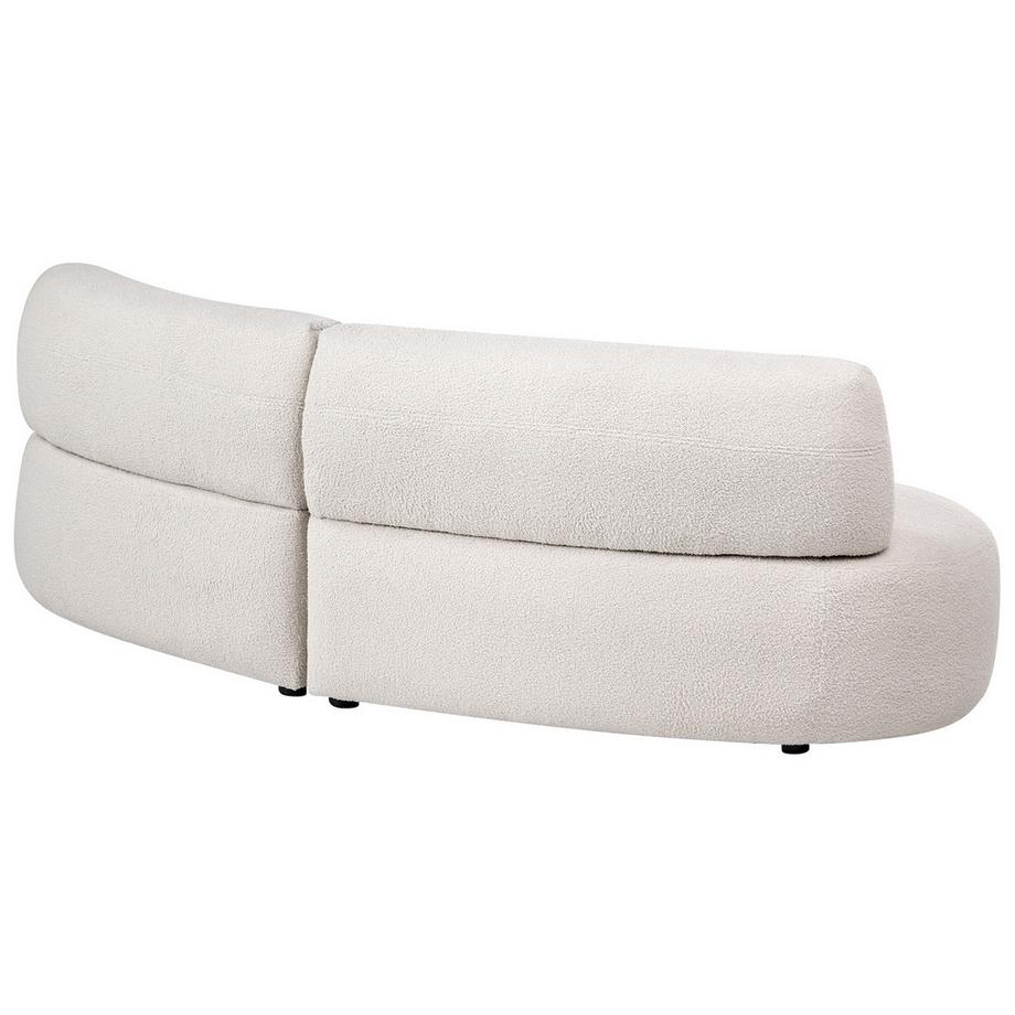 Beliani Canapé 3 places en Bouclé Moderne LAERDAL  