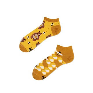 Many Mornings  Honey Bear Sneakersocks - Many Mornings 