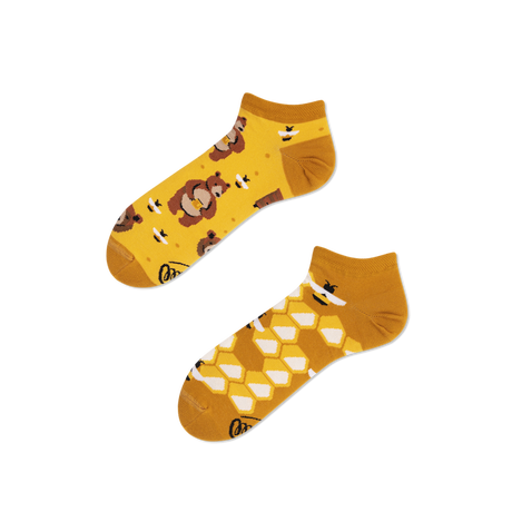 Many Mornings  Honey Bear Sneakersocks - Many Mornings 