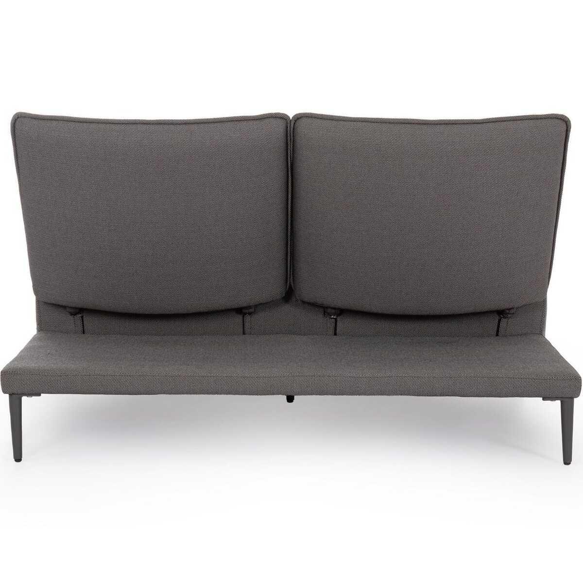 mutoni Sonnenliege Viper 2-Sitzer anthrazit  