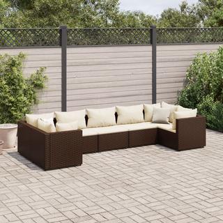 VidaXL set salotto da giardino Polirattan  