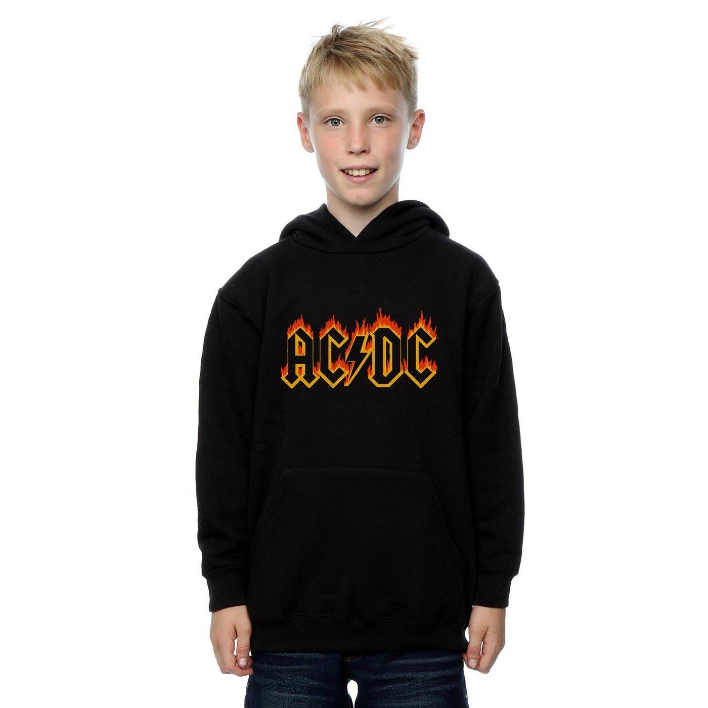 AC/DC  ACDC Flames Logo Kapuzenpullover 