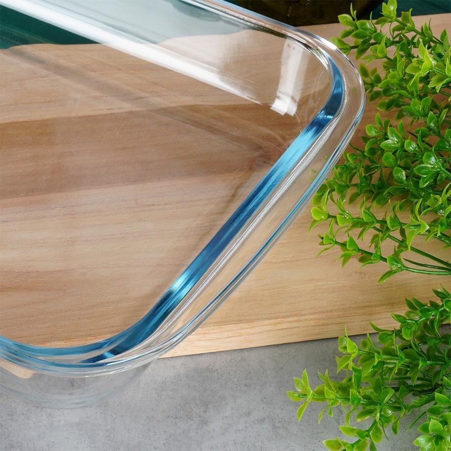 B2X  Ofenfeste Form aus hitzebeständigem Borosilikatglas 