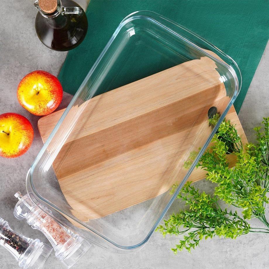 B2X  Ofenfeste Form aus hitzebeständigem Borosilikatglas 