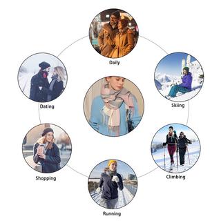 Only-bags.store Karierter Kaschmir Oversize Herbstschal Stola  