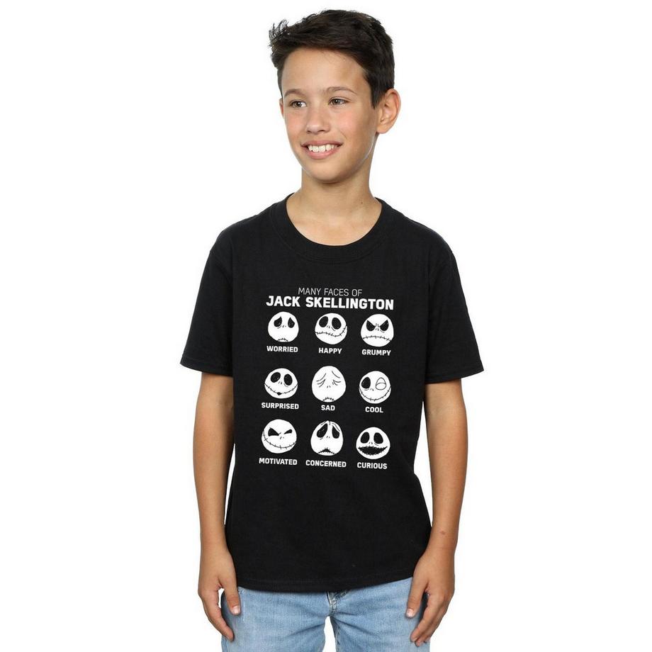 Disney  Nightmare Before Christmas The Many Faces Of Jack TShirt 