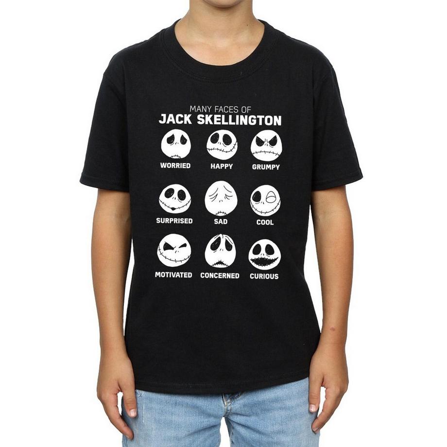Disney  Nightmare Before Christmas The Many Faces Of Jack TShirt 