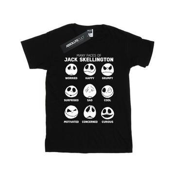 Nightmare Before Christmas The Many Faces Of Jack TShirt