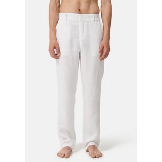 CASH-MERE.CH Pantalon Chino Long en Lin  