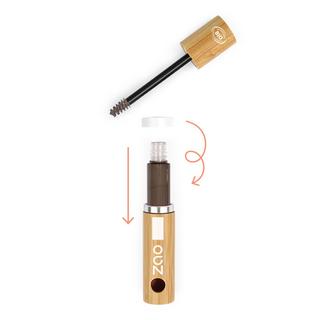 ZAO MAKEUP  Mascara sourcils - Certifié bio, vegan et rechargeable 