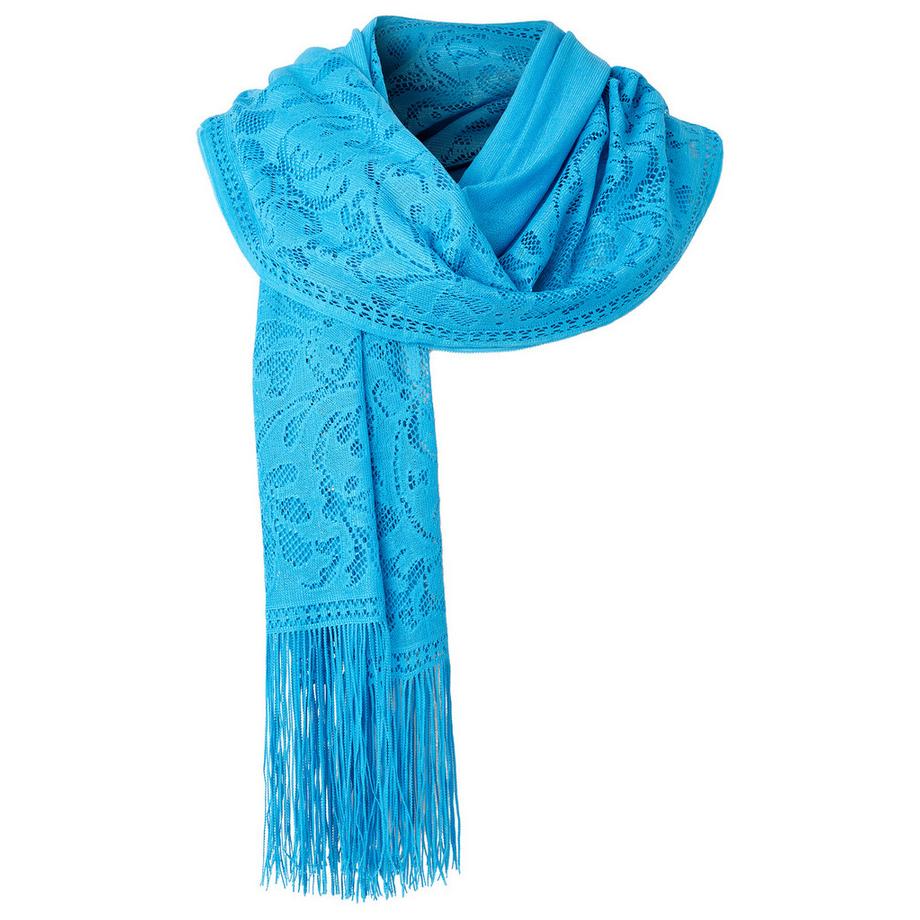 Joe Browns Sciarpa Estiva con Bordo in Pizzo e Nappe  