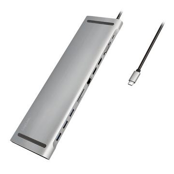 UA0373 Notebook-Dockingstation & Portreplikator Kabelgebunden USB 3.2 Gen 1 (3.1 Gen 1) Type-C Aluminium