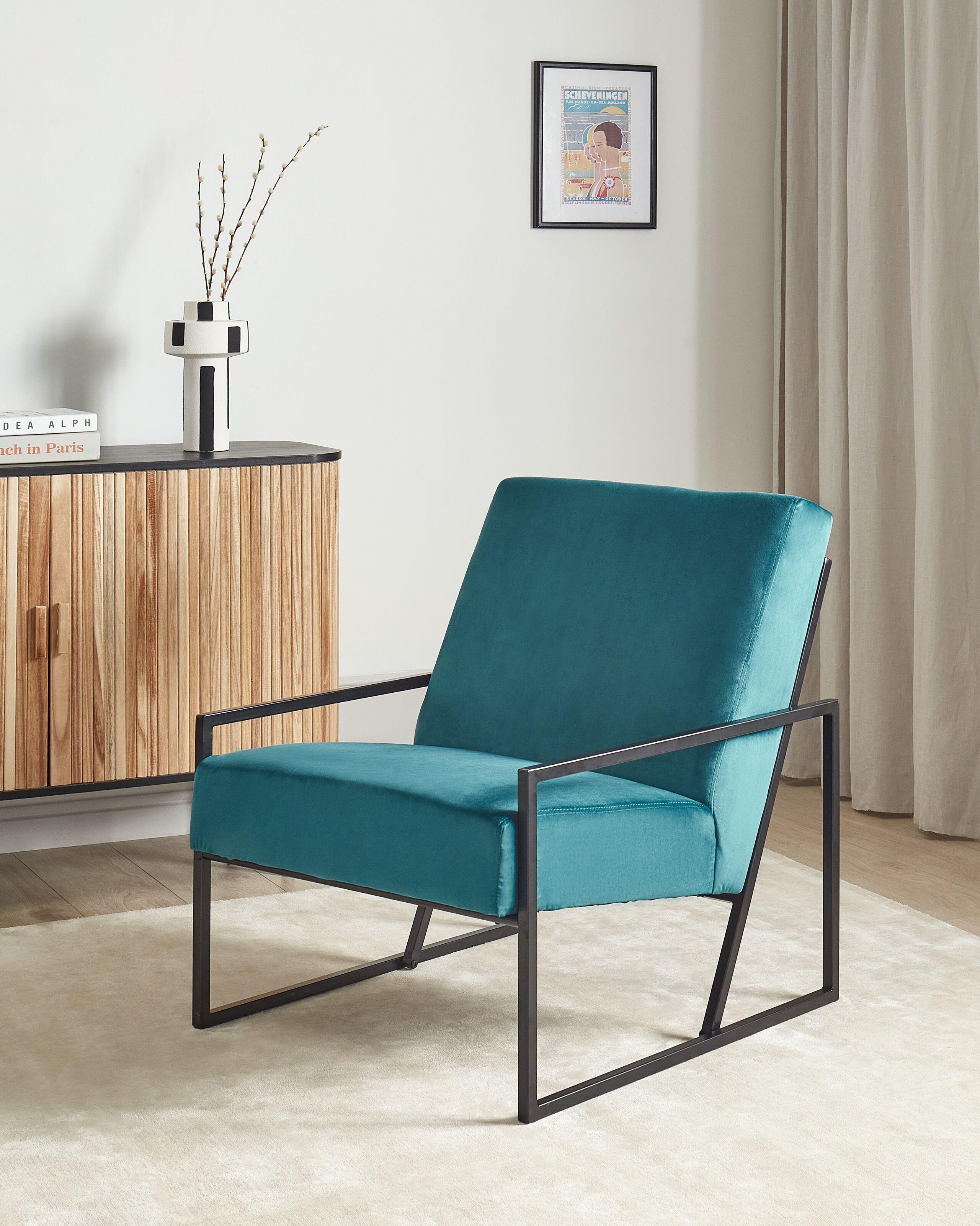 Beliani Sessel aus Samtstoff Modern DELARY  