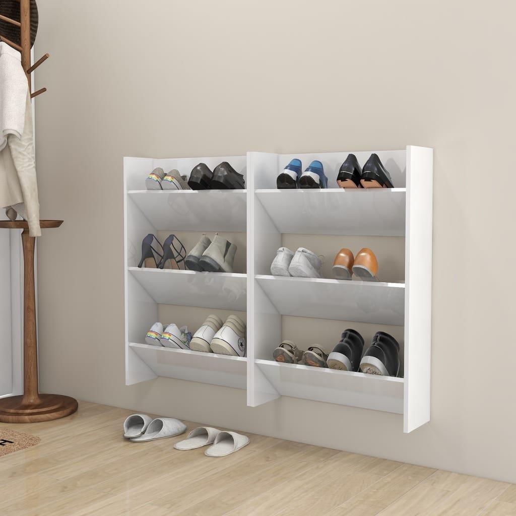 VidaXL Armoire à chaussures murale bois d'ingénierie  