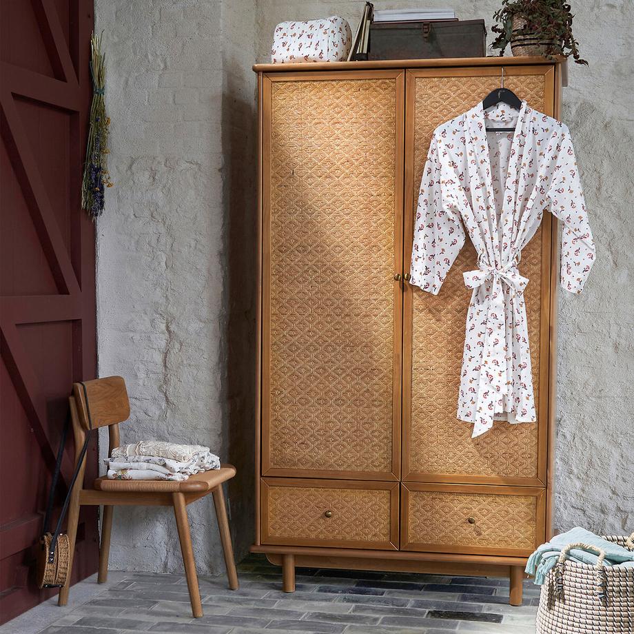 La Redoute Intérieurs Schrank aus massiver Kiefer und Rohrgeflecht  