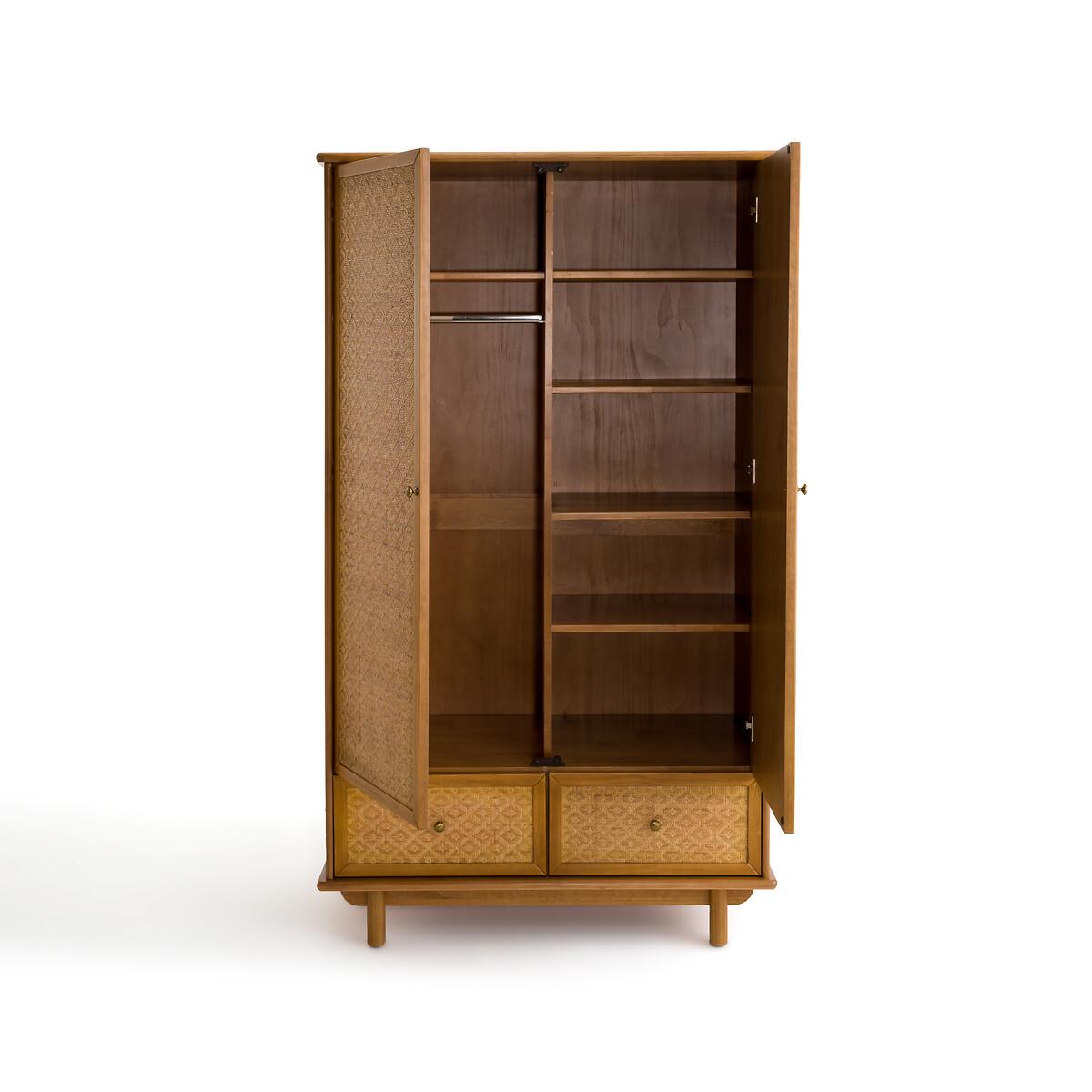 La Redoute Intérieurs Schrank aus massiver Kiefer und Rohrgeflecht  