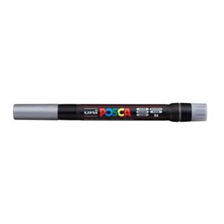 uni-ball UNI-BALL Posca Pinsel-Marker 1-10mm PCF350 SILVE silber  