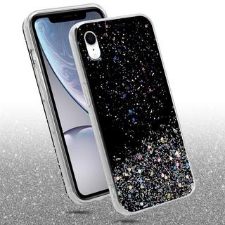 Cadorabo  Hülle für Apple iPhone XR TPU Silikon mit funkelnden Glitter 