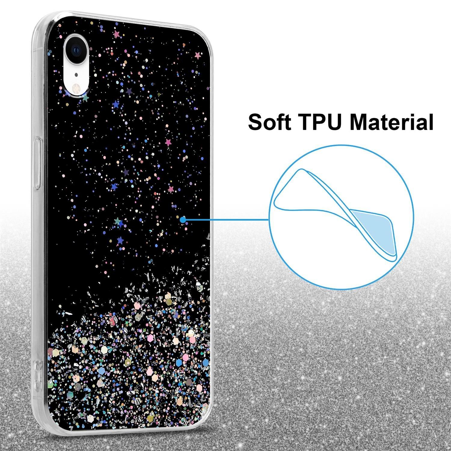 Cadorabo  Hülle für Apple iPhone XR TPU Silikon mit funkelnden Glitter 