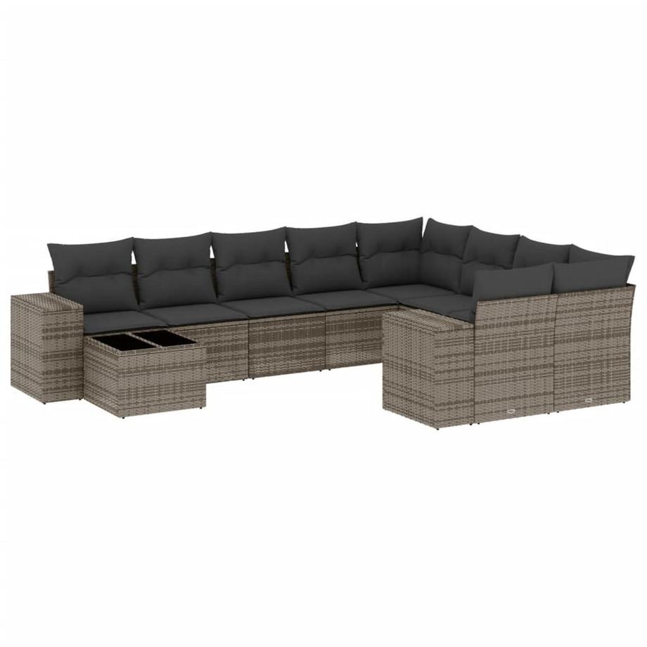 set divano da giardino Polirattan