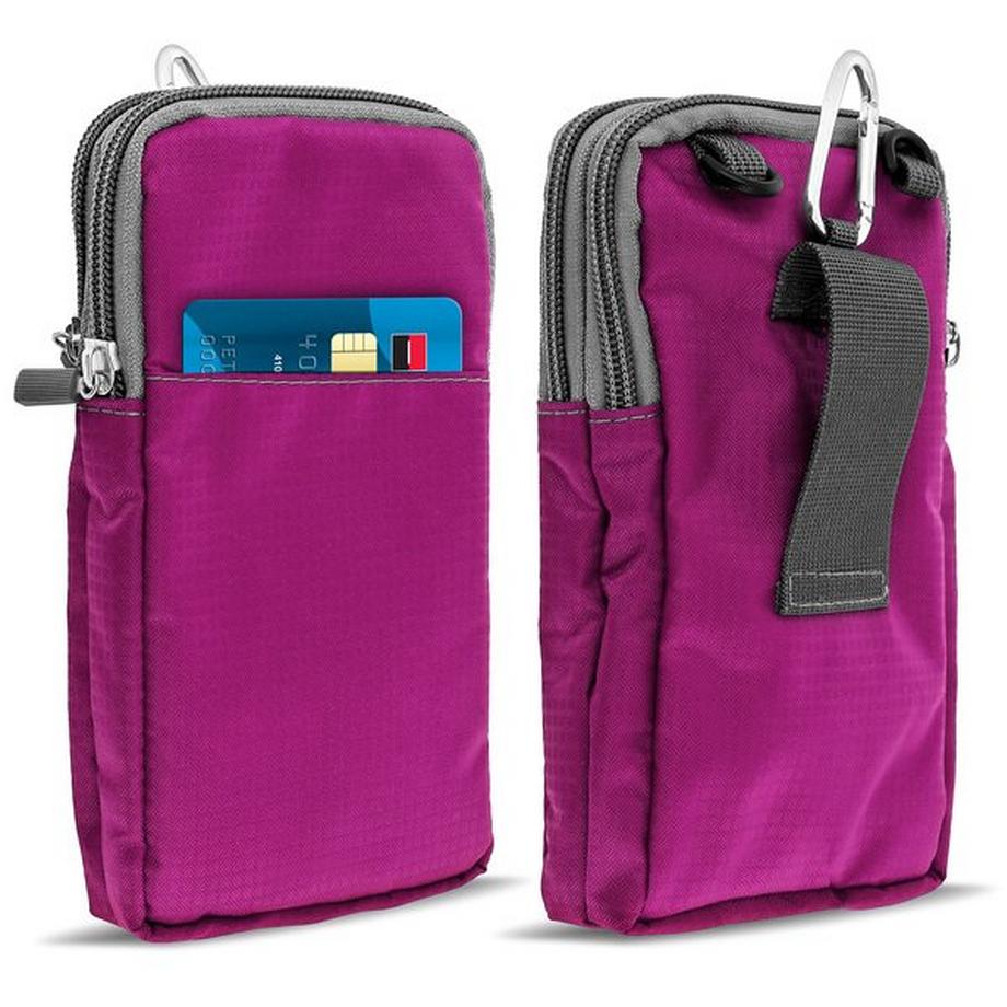 Avizar  Gürteltasche + Karabinerhaken Rosa 