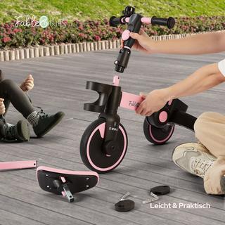 FableKids  Triciclo 7in1 per Bambini per L'apprendimento della Bicicletta 