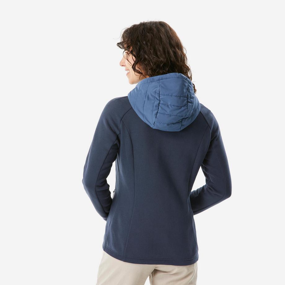 QUECHUA  Felpa da trekking donna NH500 Hybrid cotone 