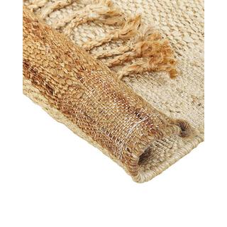 Beliani Tapis en Jute Boho DEDEMLI  