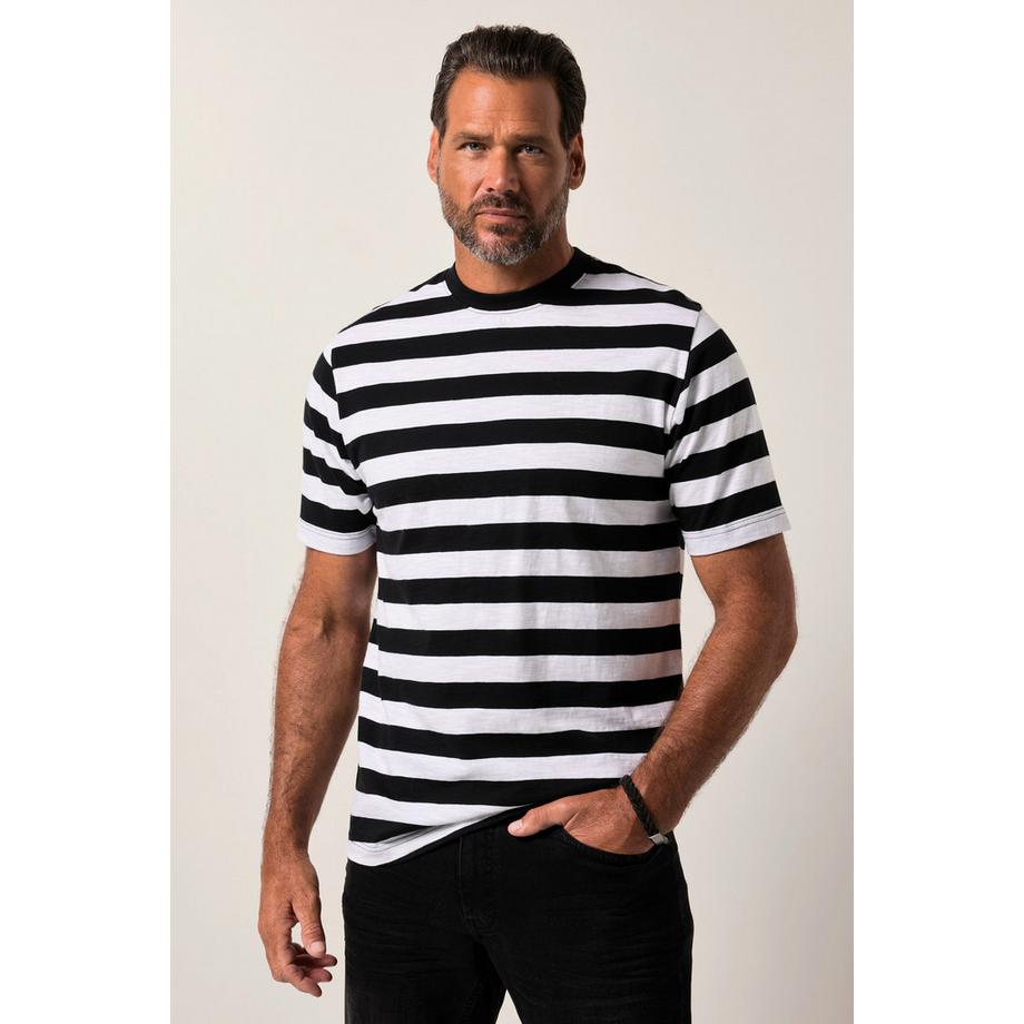 JP1880 Manches Courtes Col Rond Rayures T-Shirt  