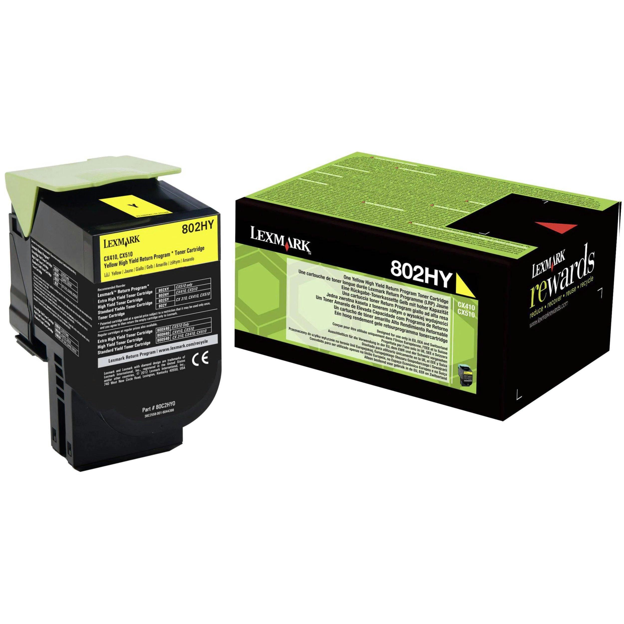 Lexmark  LEXMARK Toner-Modul return EHY yellow 80C2XY0 CX510 4000 Seiten 