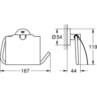 GROHE Toilettenpapierhalterung Essentials Chrom  