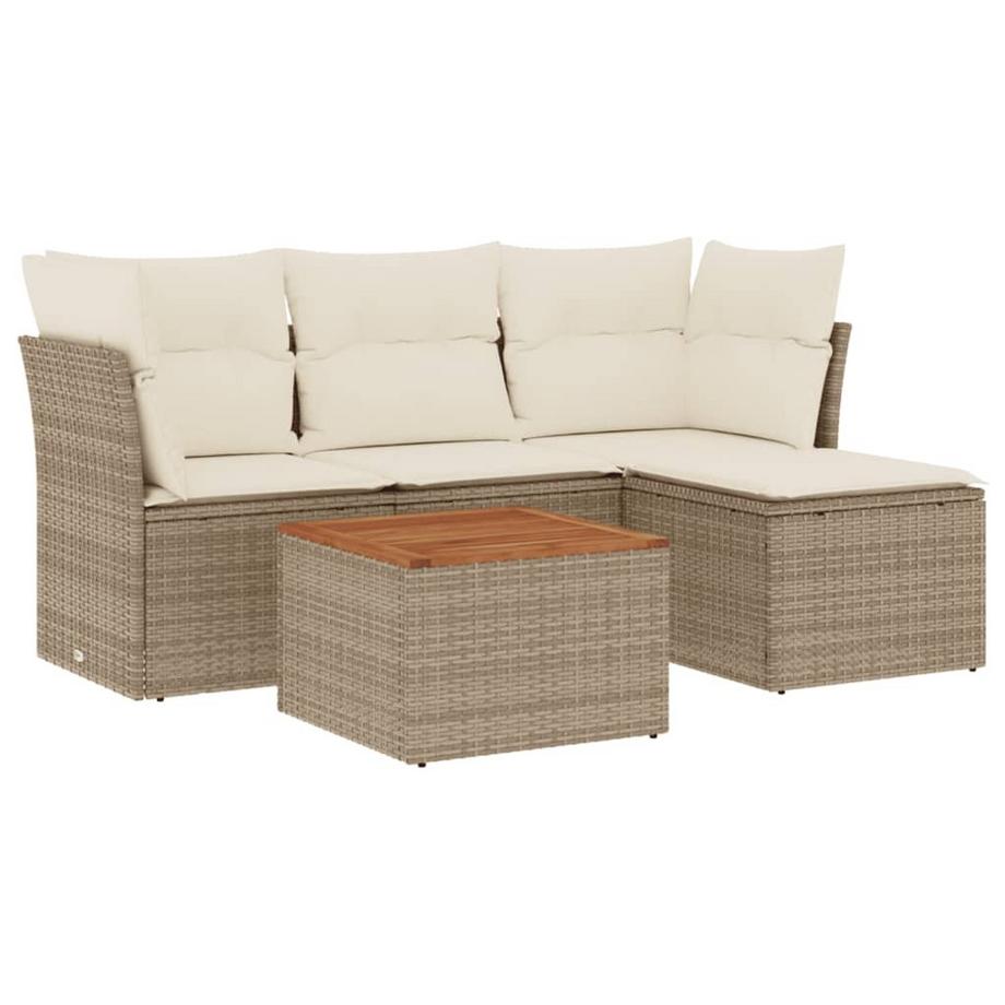 set divano da giardino Polirattan