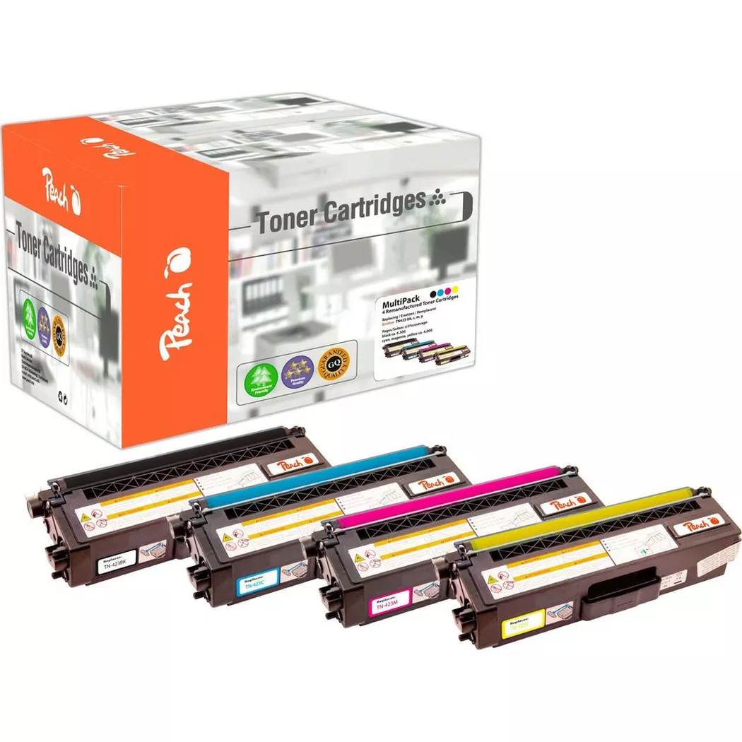 Peach – Toner Brother Tn-423 Kit Bk, C, M, Y, Schwarz, One Size