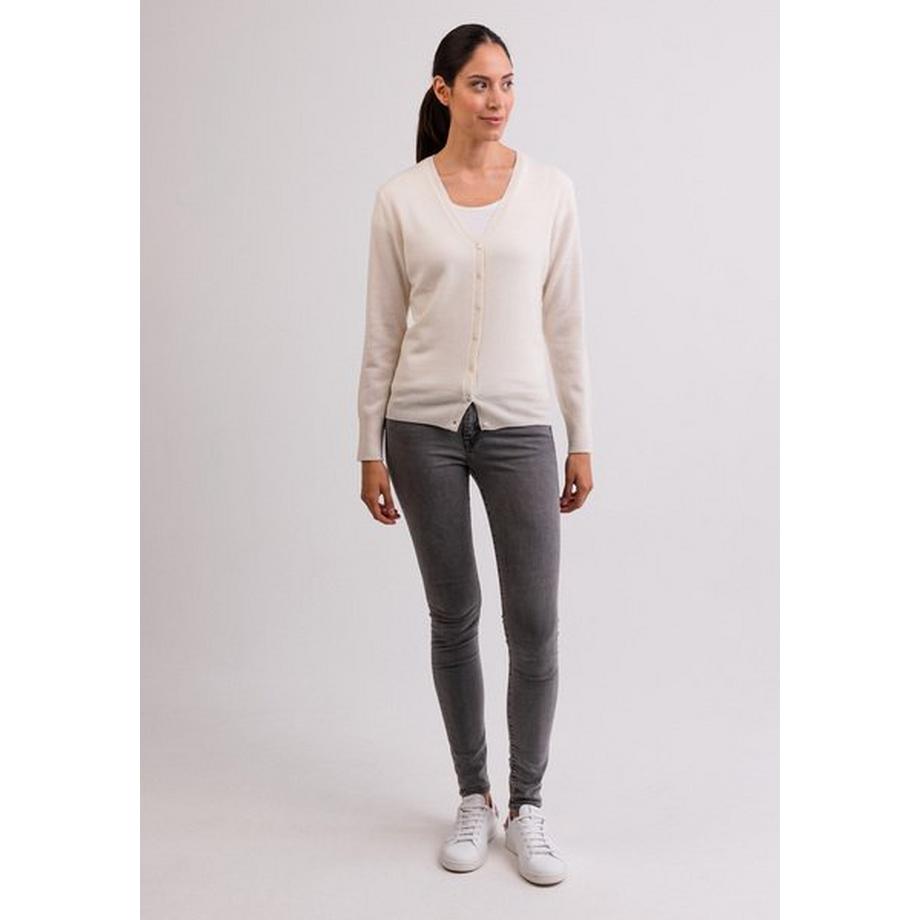 CASH-MERE.CH Kaschmir V-Ausschnitt Cardigan  